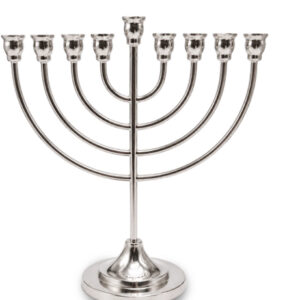 חנוכייה בציפוי כסף